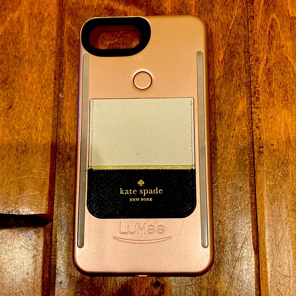 LuMee iPhone 8 Plus Case, Rose Gold